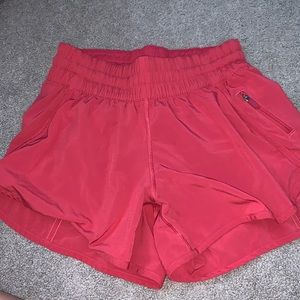 Lululemon pink tracker short “4